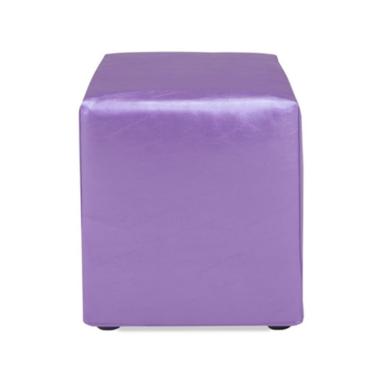 Cube Ottoman - Purple Vinyl